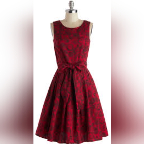 People Tree red roses dress - Picture 2 of 2